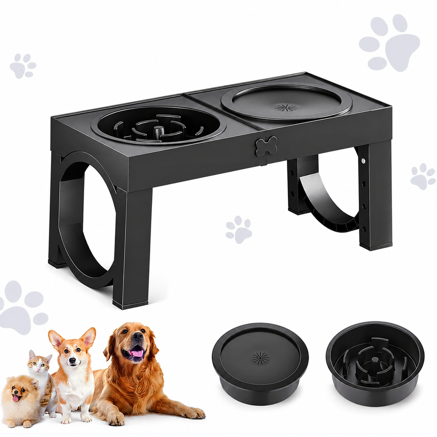 Raised Feeding Comfort for Cats and Dogs