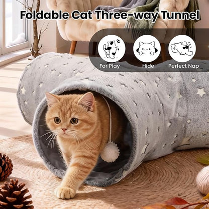 Cat Tunnel Toy for Indoor Play