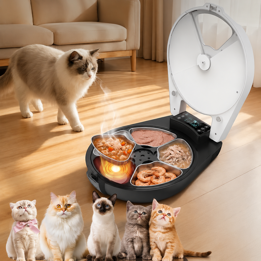 Fresh Timed Meals for Happy Cats